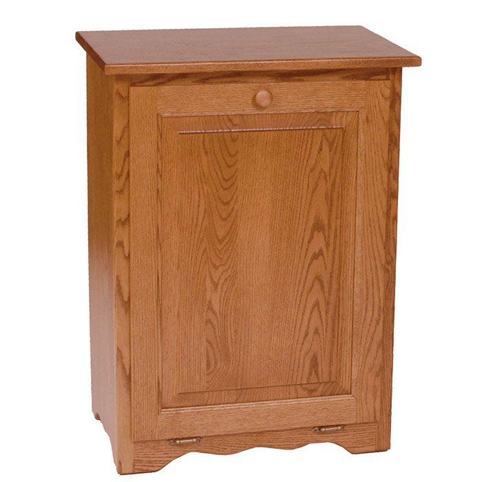 Flat Top Amish Trash Bin - Herron's Furniture