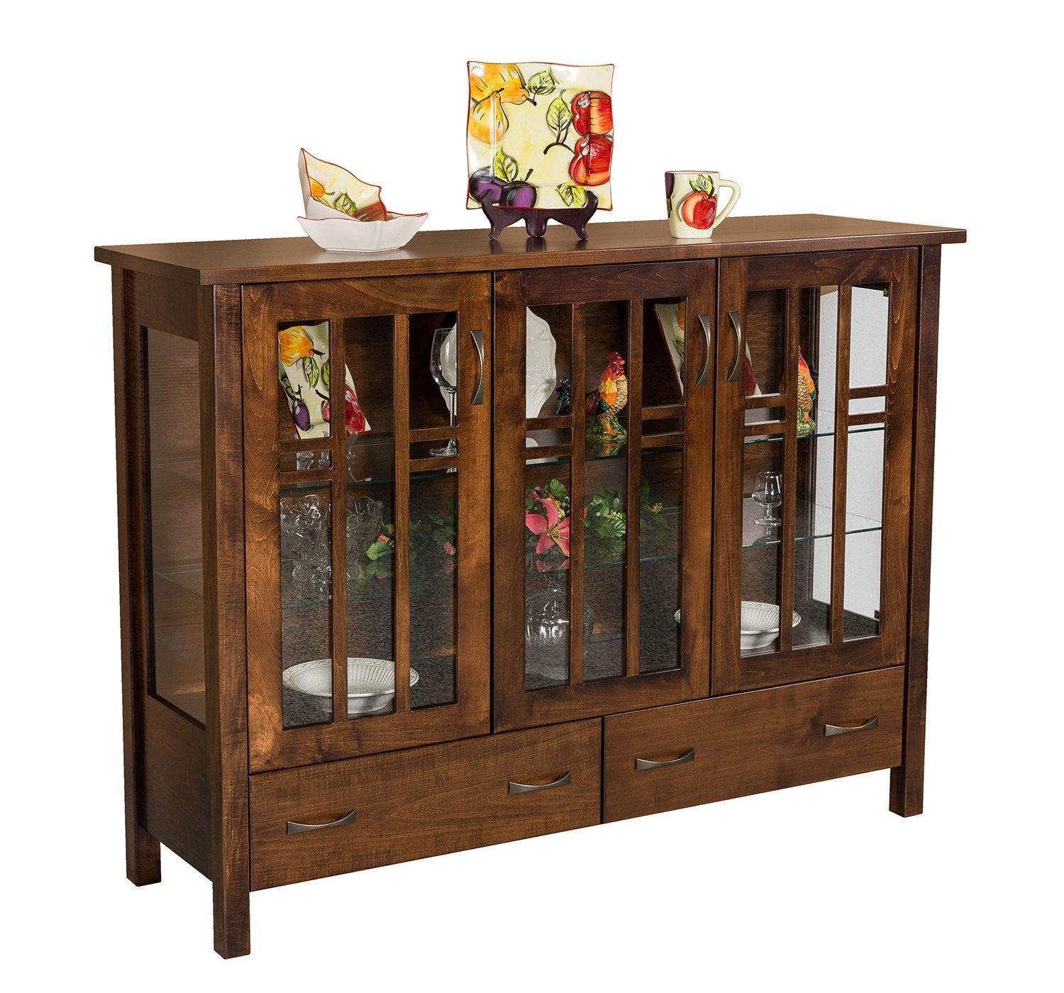 Acadia Amish Curio - Herron's Furniture