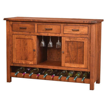Adele Amish Wine Cabinet - Herron's Furniture
