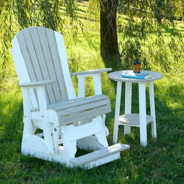 Amish 2' Poly Adirondack Balcony Glider Chair - Herron's Furniture
