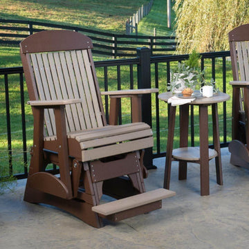 Amish 2' Poly Classic Balcony Outdoor Glider Chair - Herron's Furniture