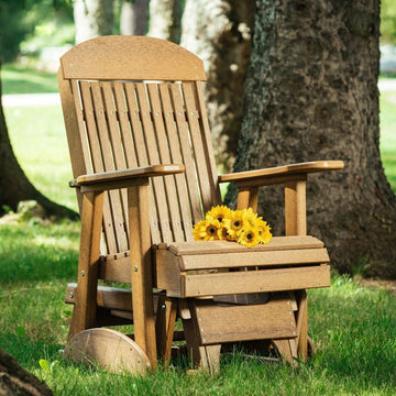 Amish 2' Poly Classic Outdoor Glider Chair - Herron's Furniture