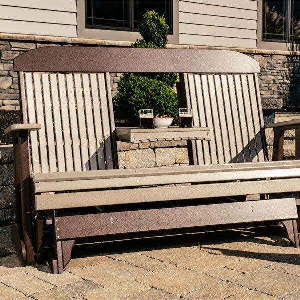 Amish 5' Poly Classic Outdoor Glider - Herron's Furniture