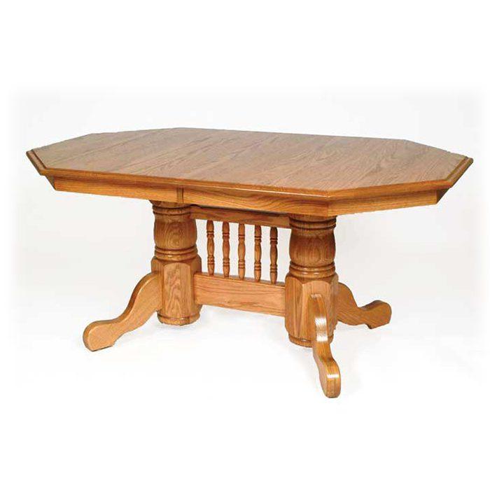 Amish Double Pedestal Table - Herron's Furniture