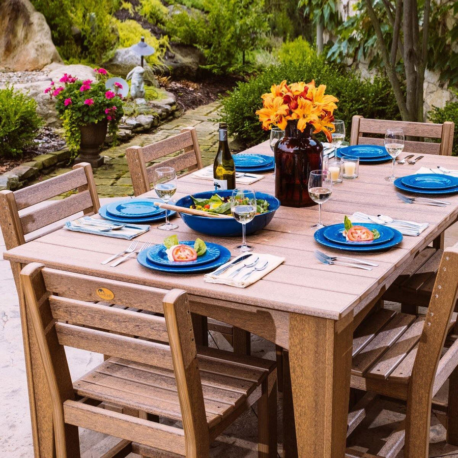 Amish Poly Outdoor Island Dining Table (44" x 72" Rectangular) - Herron's Furniture
