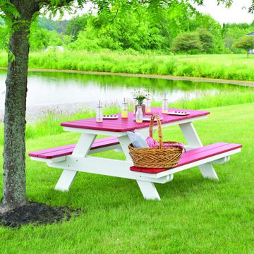Amish Rectangle Picnic Table - Herron's Furniture