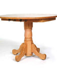 Amish Single Pedestal Drop Leaf Table - Herron's Furniture