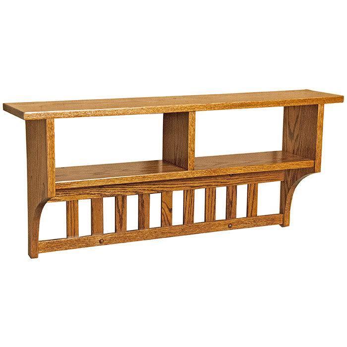 Amish Solid Wood Cubbie Shelf - Herron's Furniture