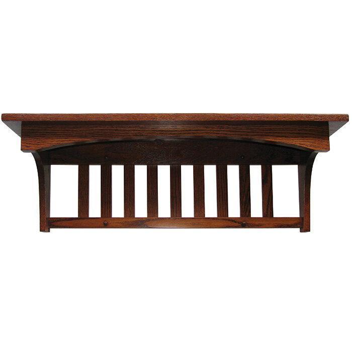 Amish Solid Wood Mission Captain Shelf - Herron's Furniture