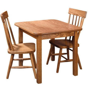 Amish Square Child's Table with Mill Shaker Chair - Herron's Furniture