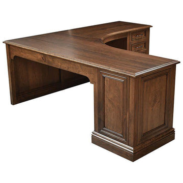 Angelo Amish Corner Desk - Herron's Furniture