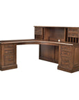 Angelo Amish Corner Desk with Open Hutch - Herron's Furniture