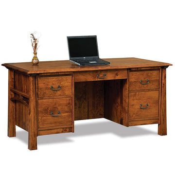 Artesa Amish Executive Desk - Herron's Furniture