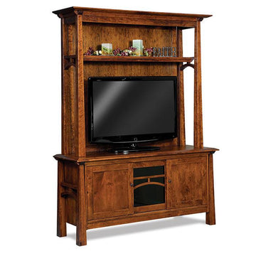 Artesa Amish TV Stand with Hutch - Herron's Furniture