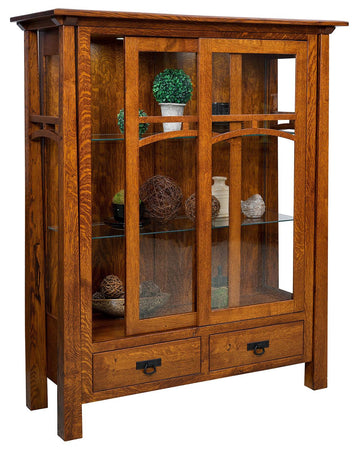 Artesa Solid Wood Amish Curio - Herron's Furniture