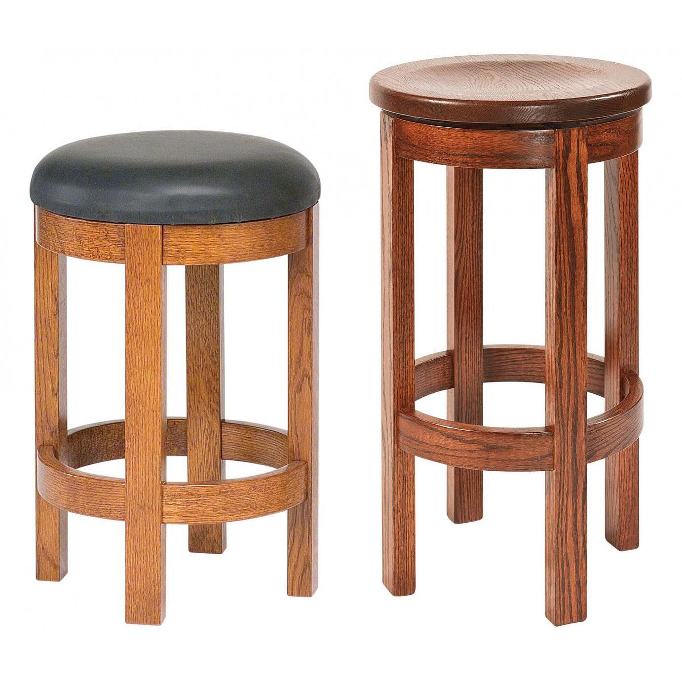 Barrel Amish Barstool - Herron's Furniture