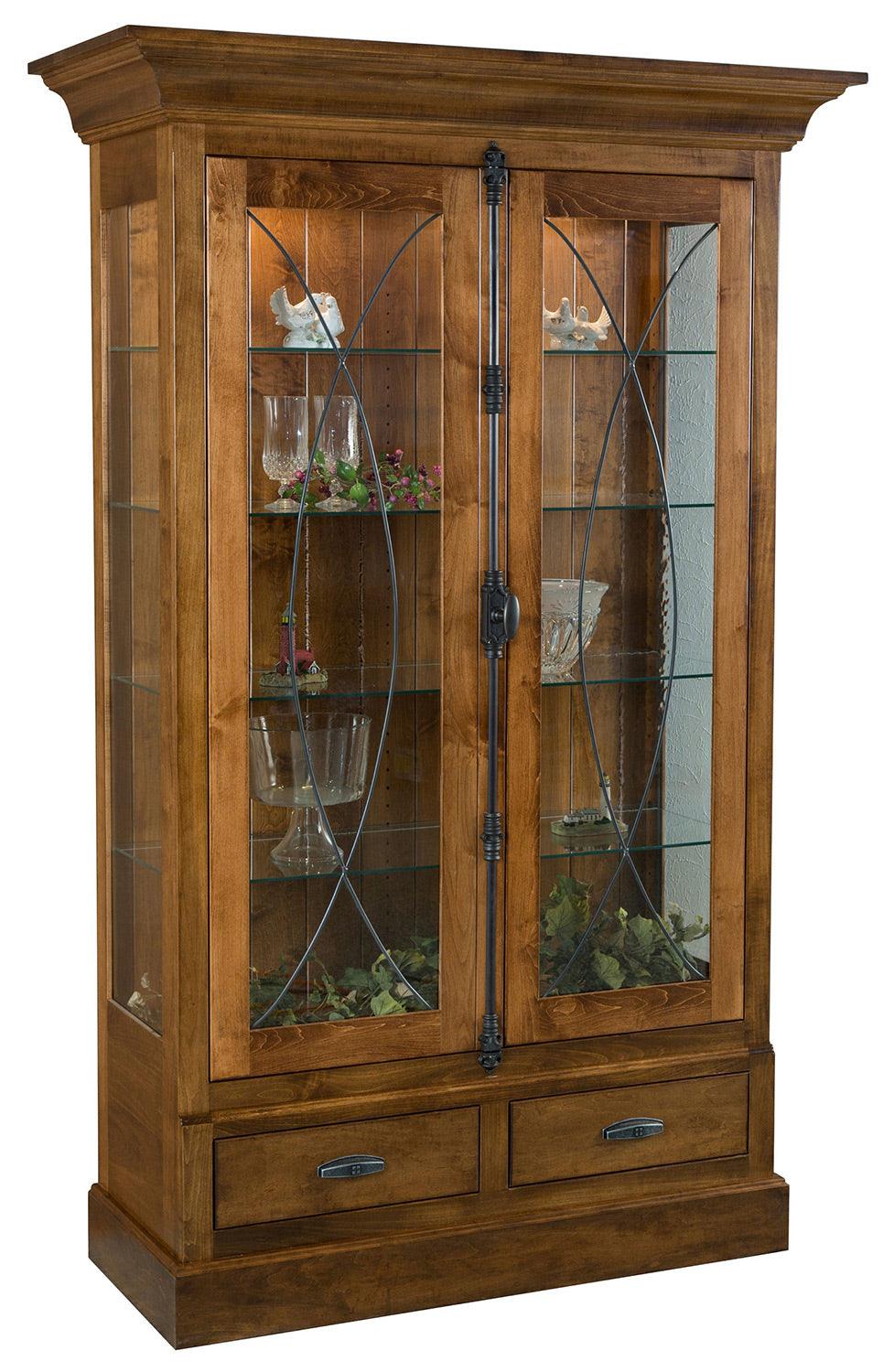 Barstow Solid Wood Amish Curio - Herron's Furniture