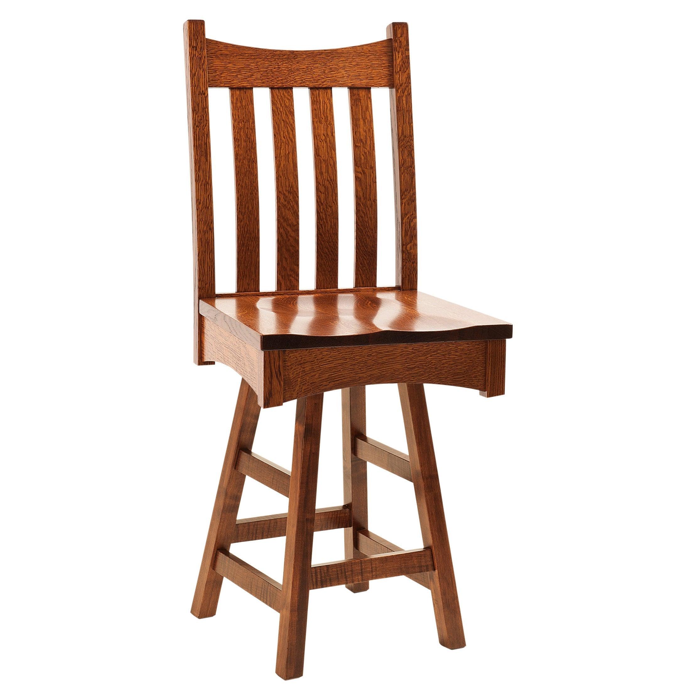 Bellingham Mission Swivel Amish Barstool - Herron's Furniture