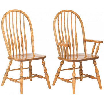 Bent Feather Bow Back Amish Dining Chair - Herron's Furniture