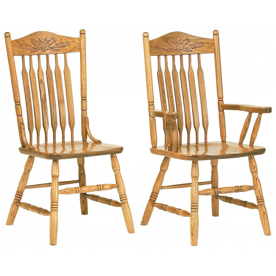 Bent Paddle Post Amish Dining Chair - Herron's Furniture