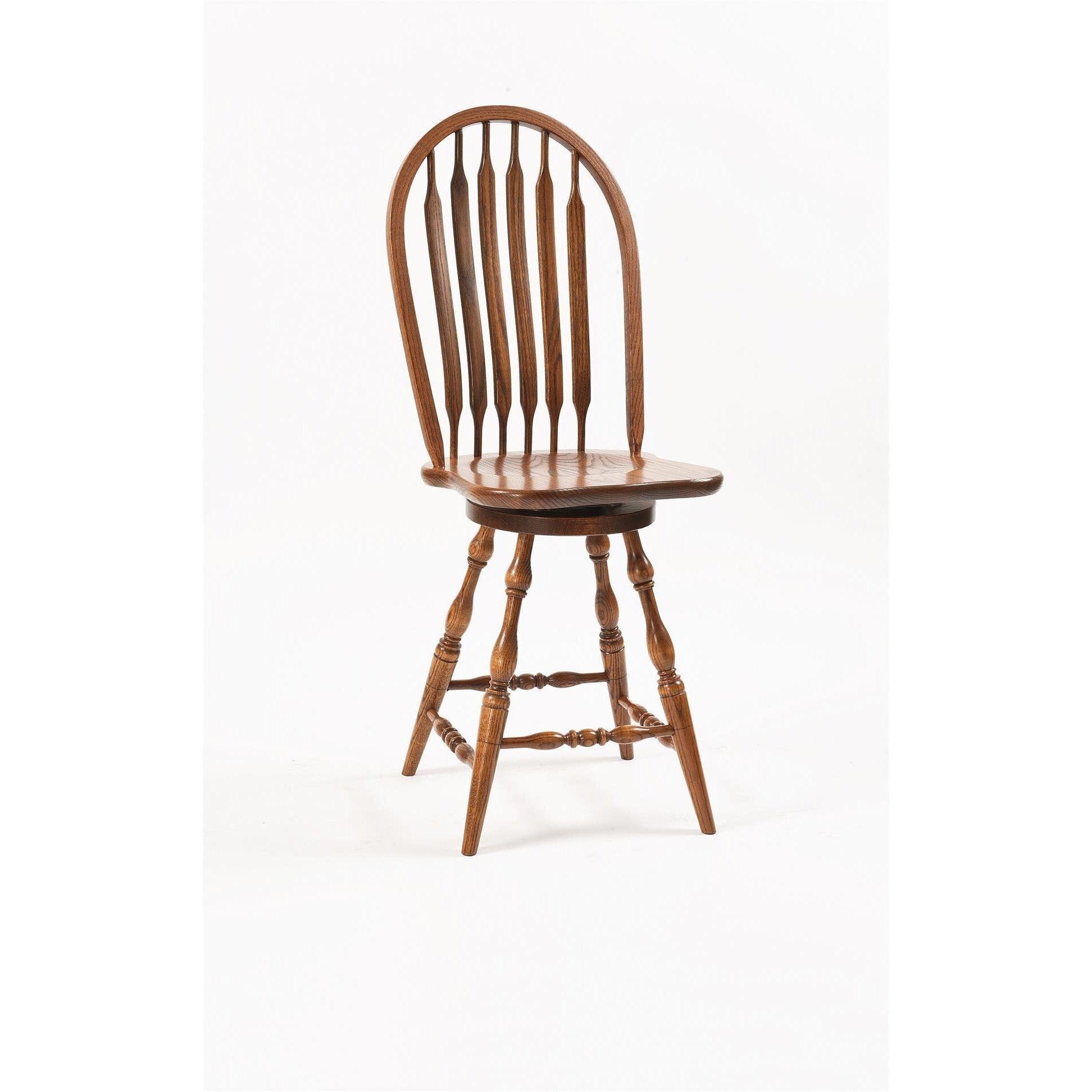 Bent Paddle Swivel Amish Barstool - Herron's Furniture