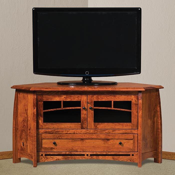 Boulder Creek 56" Amish Corner TV Stand - Herron's Furniture