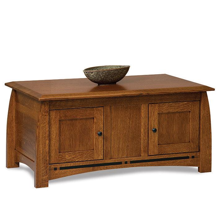 Boulder Creek Amish Coffee Table Enclosed - Herron's Furniture