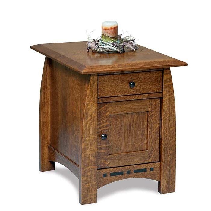 Boulder Creek Amish End Table Enclosed - Herron's Furniture