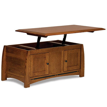 Boulder Creek Amish Lift Coffee Table Enclosed - Herron's Furniture