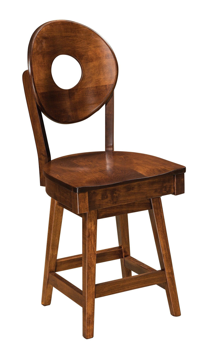 Bridgeport 24" Amish Swivel Barstool - Herron's Furniture