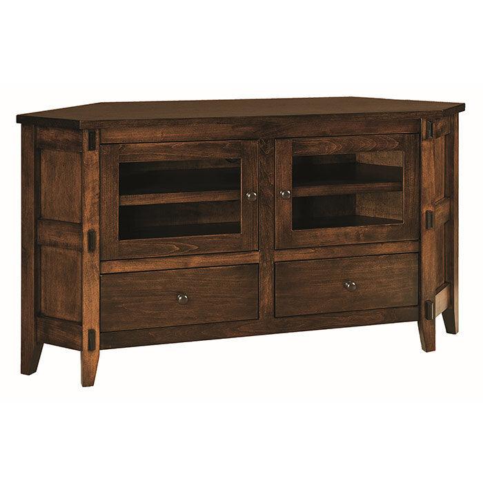 Amish Furniture Corner Tv Stand Amish Made TV Stands | Heirloom Amish