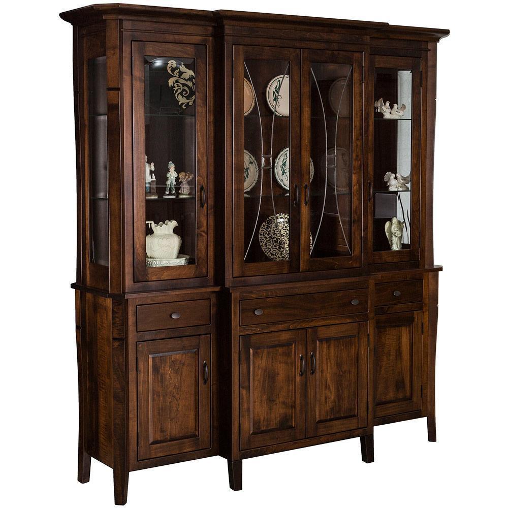 Candice Amish 4-Door Hutch - Herron's Furniture