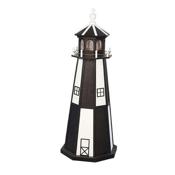 Checkerboard Amish Wood Lighthouse - Herron's Furniture