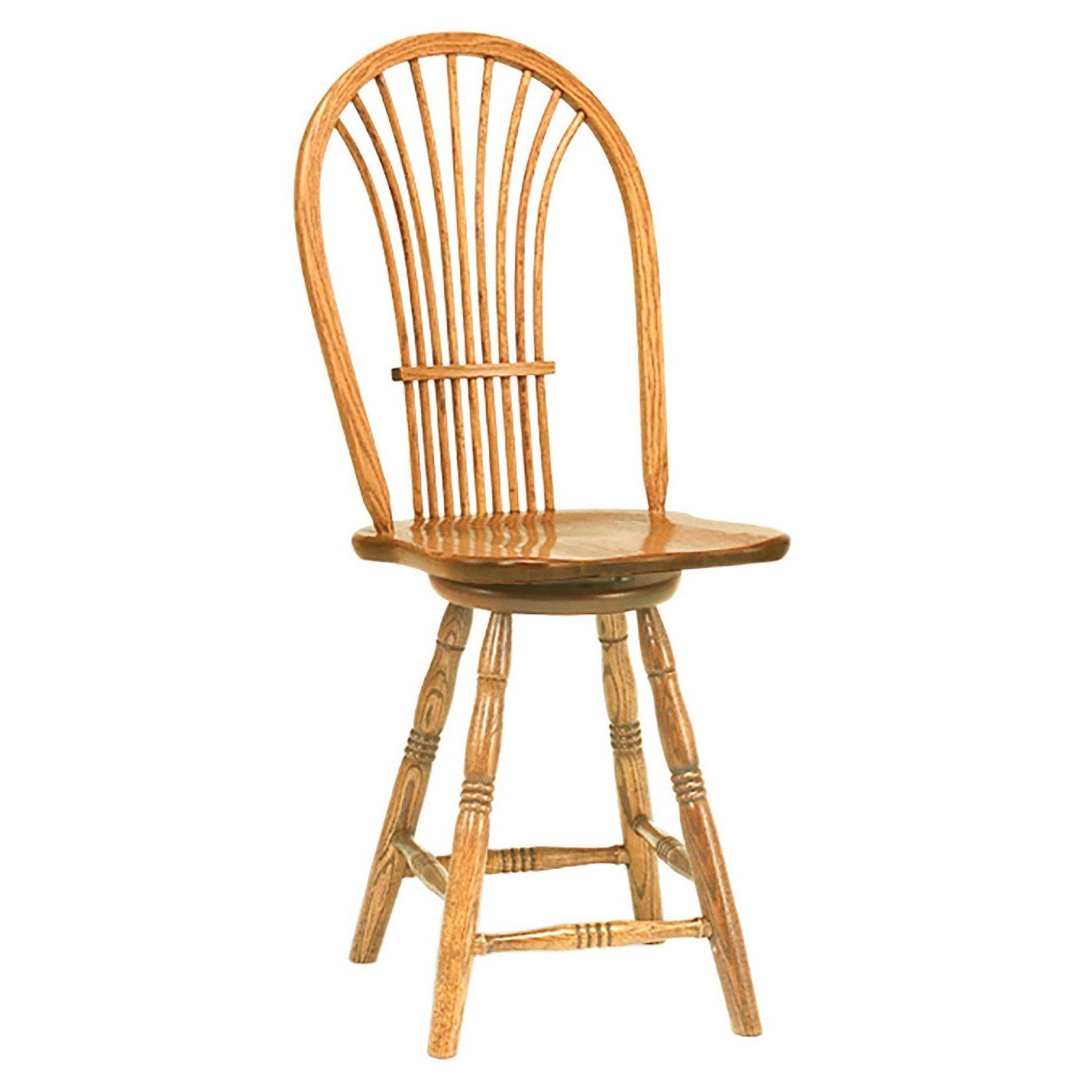 Country Sheaf Amish Barstool with Swivel - Herron's Furniture