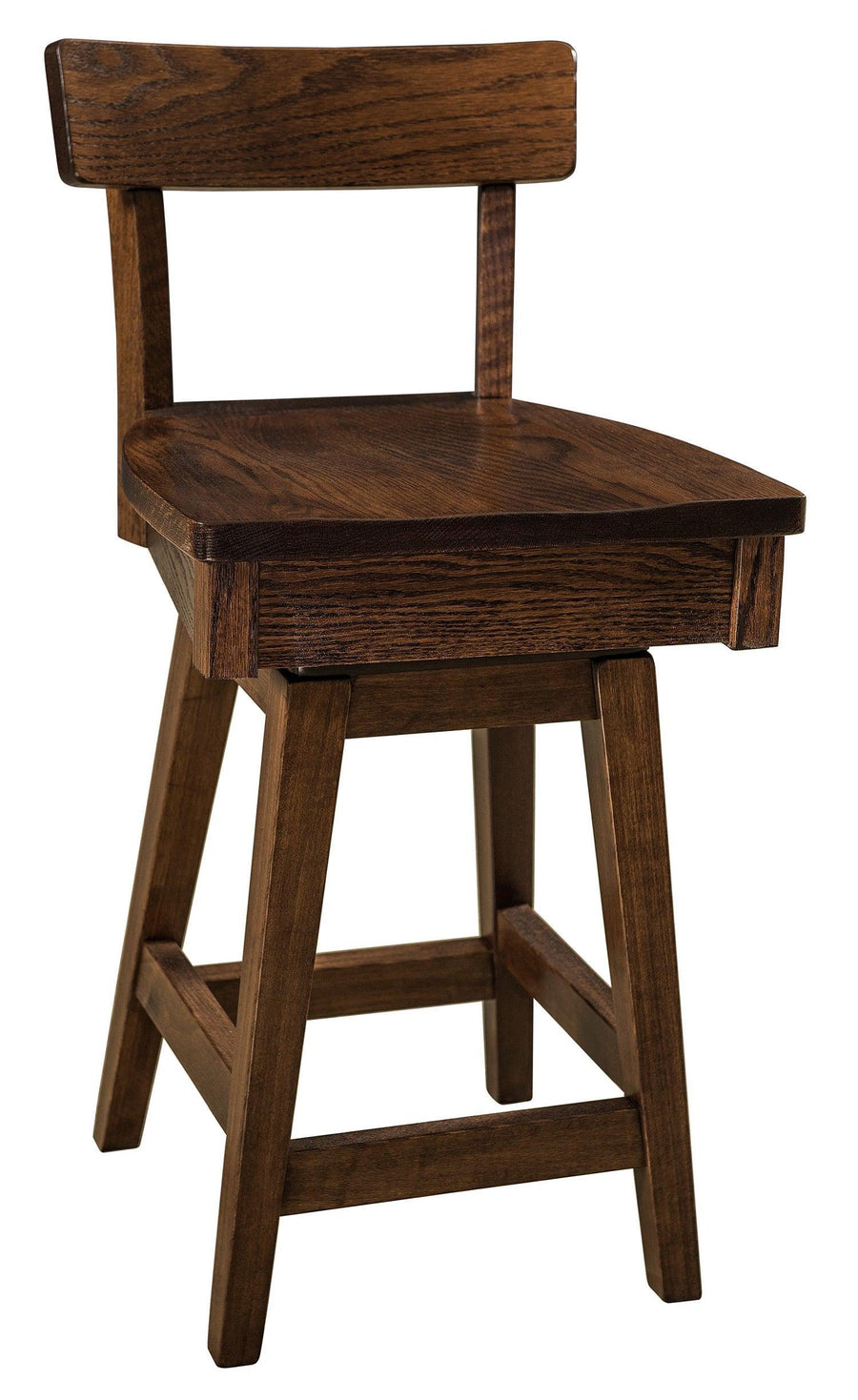 Eddison 24" Amish Swivel Barstool - Herron's Furniture
