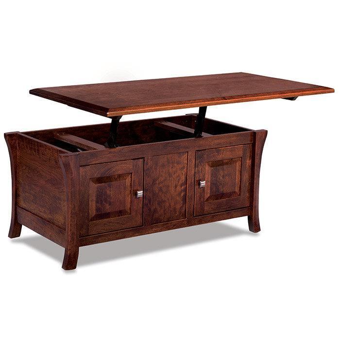 Ensenada Amish Lift Coffee Enclosed Table - Herron's Furniture