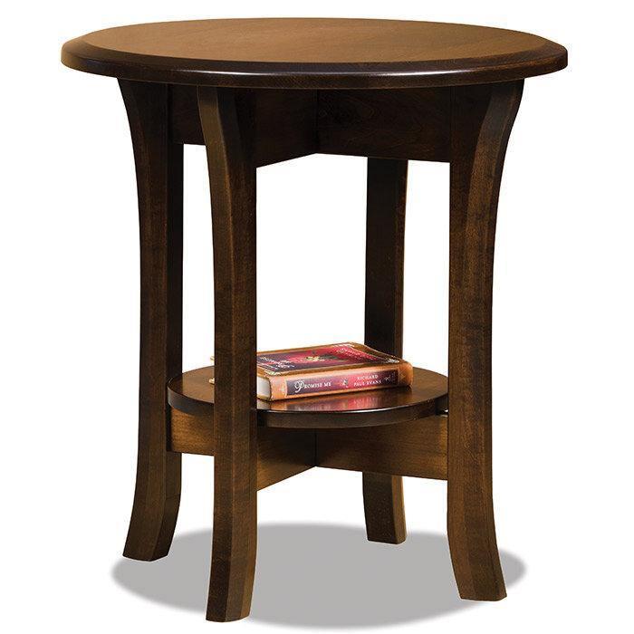 Ensenada Amish Round End Table - Herron's Furniture