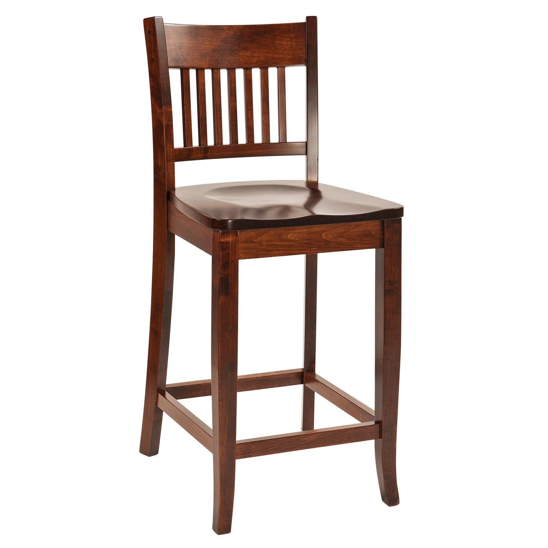 Frankton Mission Amish Barstool - Herron's Furniture