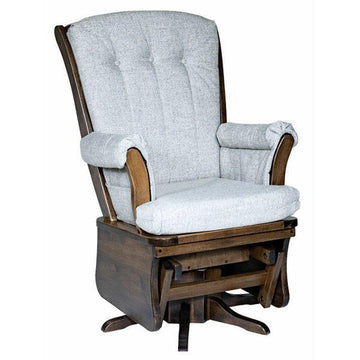 HAF No. 194 Sleighback Amish Swivel Rocker - Herron's Furniture