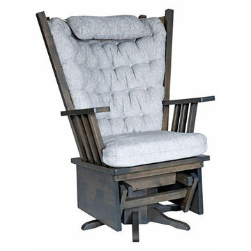 HAF No. 296 Highback Mission Amish Swivel Rocker - Herron's Furniture