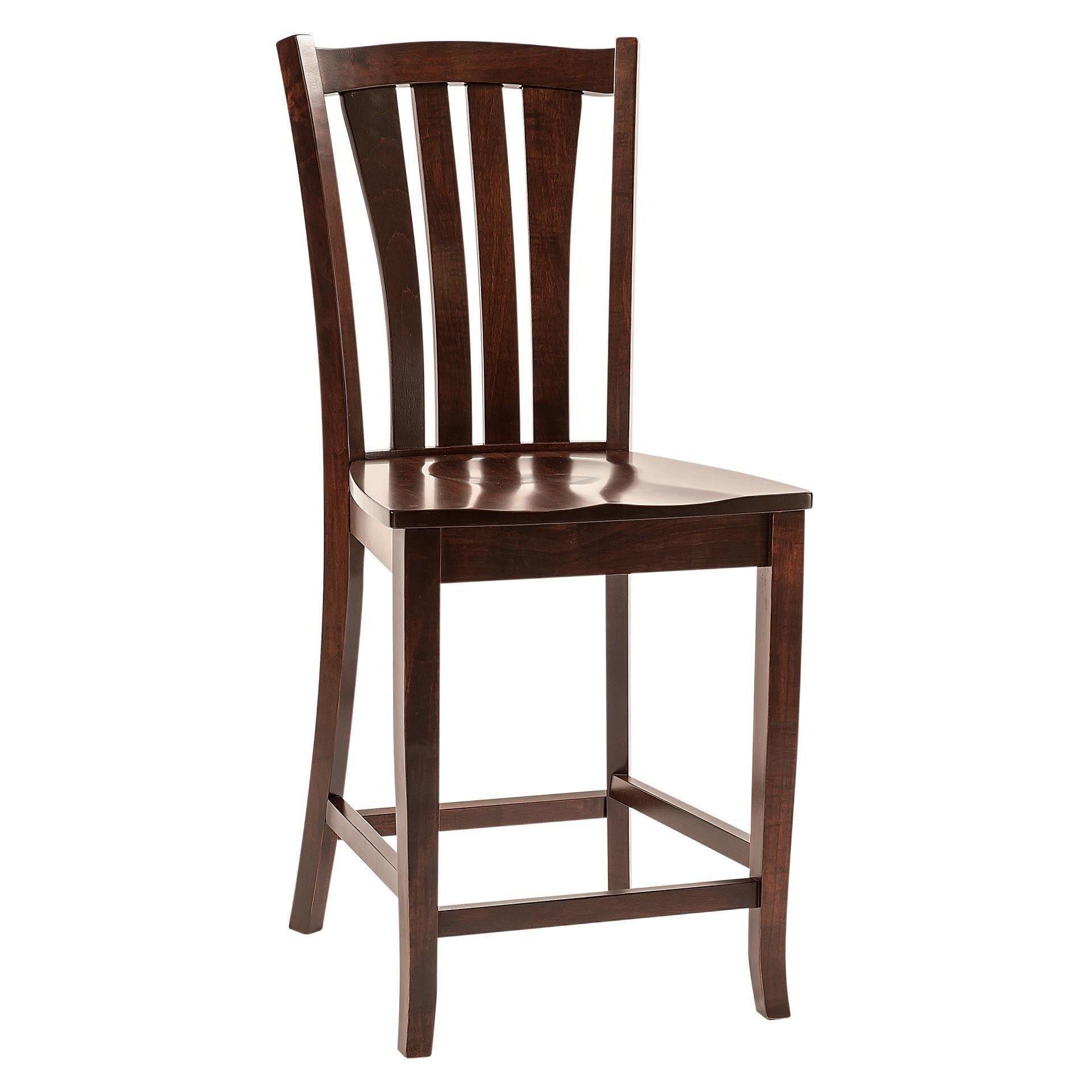 Harris Amish Stationary Barstool - Herron's Furniture