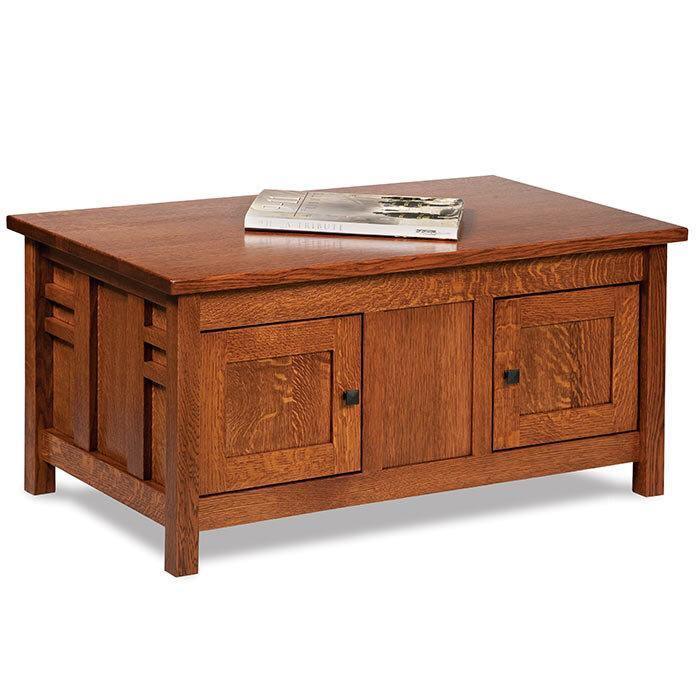 Kascade Amish Coffee Table Enclosed - Herron's Furniture