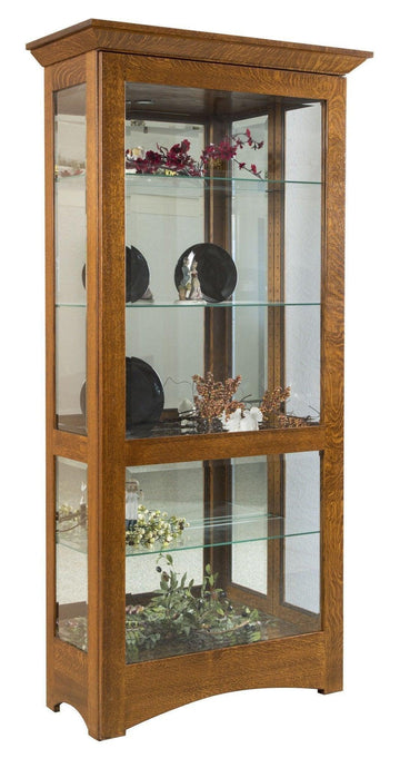 Leda Solid Wood Amish Curio - Herron's Furniture