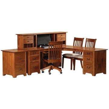 Liberty Amish Corner Desk - Herron's Furniture