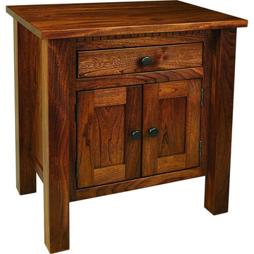 Lindholt Amish 1-Drawer 2-Door Nightstand - Herron's Furniture