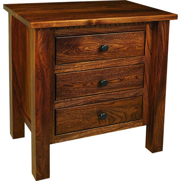 Lindholt Amish 3-Drawer Nightstand - Herron's Furniture