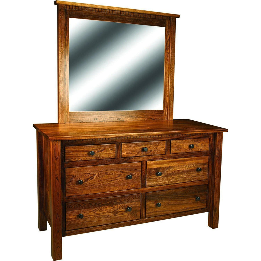 Lindholt Standard Amish Dresser with Optional Mirror - Herron's Furniture
