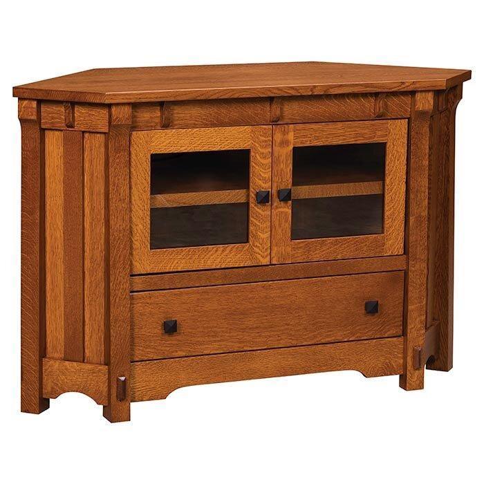 Manitoba 50" Corner Amish TV Stand - Herron's Furniture