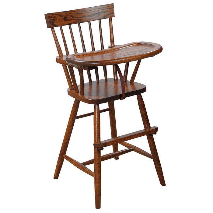 Mill Shaker Amish Solid Wood High Chair - Herron's Furniture