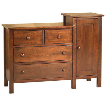 Mission Amish Tower Dresser - Herron's Furniture